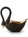 L'objet Swan Porcelain Bowl In Schwarz