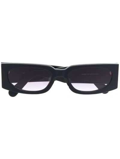 Gcds Rectangular Frame Sunglasses In Schwarz
