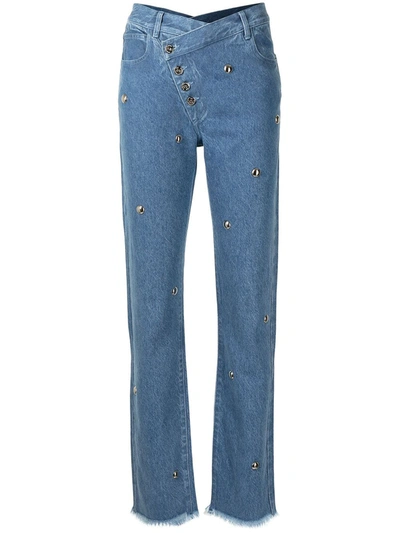 Marques' Almeida Mid-rise Straight-leg Jeans In Blau