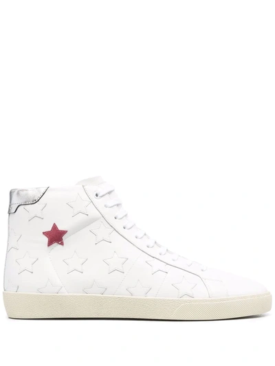 Saint Laurent Court Classic Sl 02 California Mid-top Sneakers In White