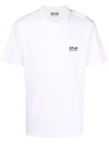 Golden Goose Logo Print Cotton T-shirt In White