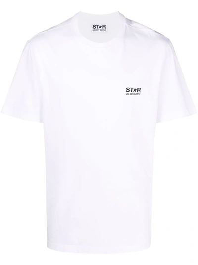Golden Goose Logo-print Short-sleeve T-shirt In White