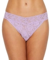 Hanky Panky Signature Lace Original Rise Thong In Lavender Satchet