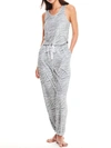 Honeydew Intimates Just Chillin' Terry Jumpsuit In Cinder Zebra