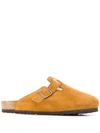 BIRKENSTOCK SHEARLING LINED SLIPPERS