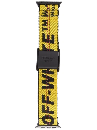 Off-white 42mm Iwatch 2.0 Industrial Belt Band In Yellow