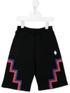 Marcelo Burlon County Of Milan Cross-motif Track Shorts In Black