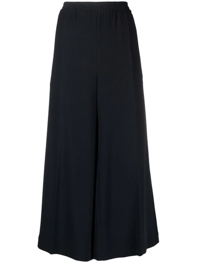 Odeeh Wide-leg Cropped Trousers In Black