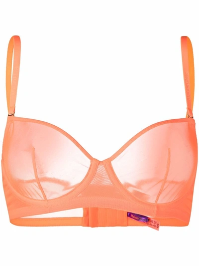 Maison Close Corps À Corps Bra In Orange