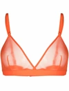 Maison Close Corps À Corps Triangle Bra In Orange