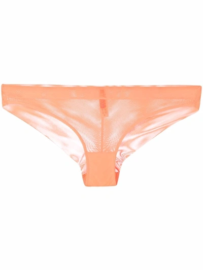 Maison Close Corps À Corps Briefs In Orange