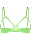 Maison Close Naked Breast Bra In Green