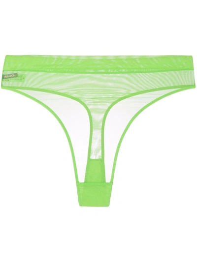 Maison Close Corps À Corps Thong In Green