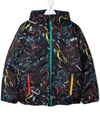 PAUL SMITH JUNIOR GRAPHIC-PRINT HOODED JACKET