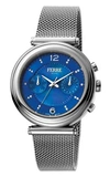 Ferre Milano Dark Blue Dial Ladies Watch Fm1l081m0051 In Blue / Dark