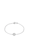 Tory Burch Miller Logo-charm Bracelet In Silver
