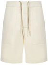 Ambush Drawstring-waist Track Shorts In Beige