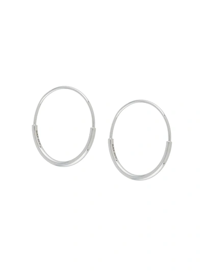 Maria Black Delicate Hoop 22 Earrings In Silver