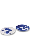 Cassina Neige Set-of-two Decorative Plates In Weiss