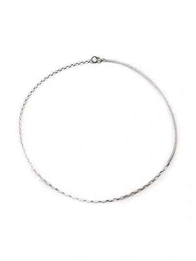Norma Jewellery Crux Mix Chain Necklace Silver In Silber