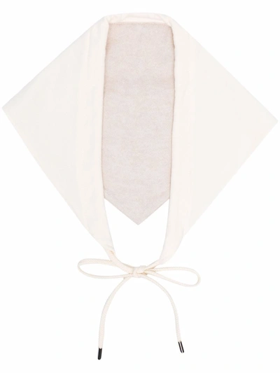 Barrie Two-tone Knitted Foulard In Nude