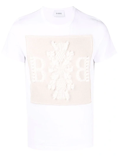Barrie Debossed-logo T-shirt In Weiss