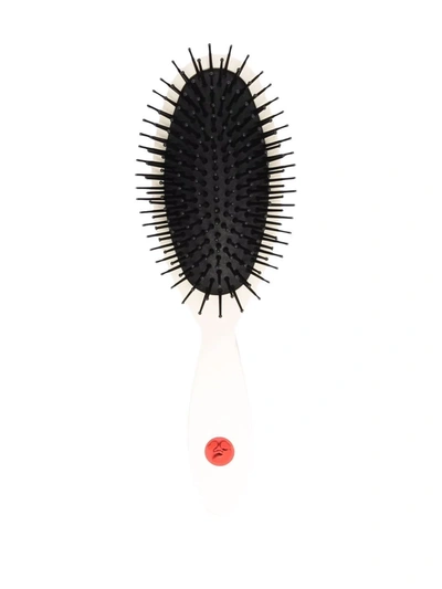 Off-white Logo-plaque Hairbrush In Weiss