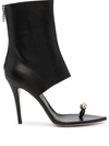 Natasha Zinko Open-toe High-heeled Boots In Black