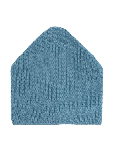 Little Bear Babies' Textured Knit Hat In Blue