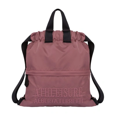 Alberta Ferretti Track Bagback In Viola