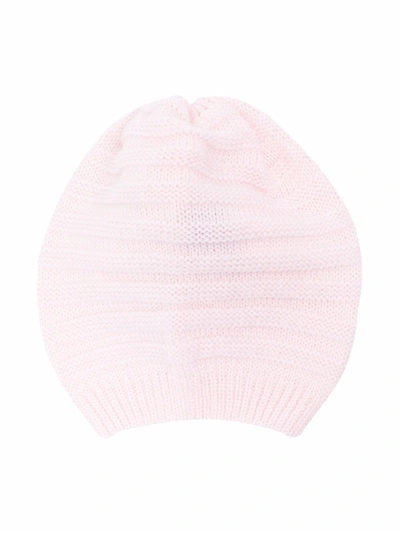 Little Bear Babies' Ribbed-knit Virgin-wool Beanie In Pink
