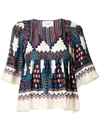 Ba&sh Ba & Sh Marry Printed Elbow Sleeve Top In Multicolour