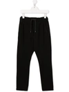 PAOLO PECORA DRAWSTRING-WAIST COTTON TRACK TROUSERS