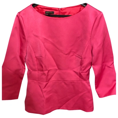 Pre-owned Escada Blouse In Pink