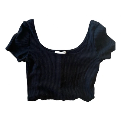 Pre-owned Reformation Jersey Top In Black