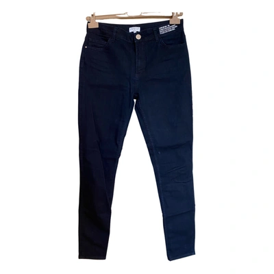 Pre-owned Claudie Pierlot Straight Jeans In Blue