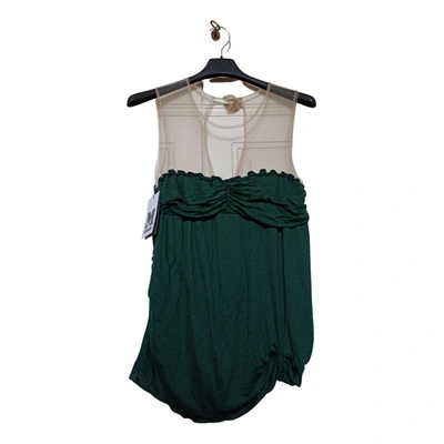 Pre-owned M Missoni Lace Corset In Green