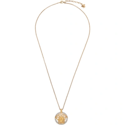 Versace Gold Medusa Touch Necklace In 4j080 Gold