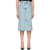 Isabel Marant Dipoma High-rise Midi Denim Skirt In Blue-lt