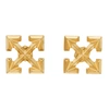 Off-white Mini Arrows-motif Earrings In Gold