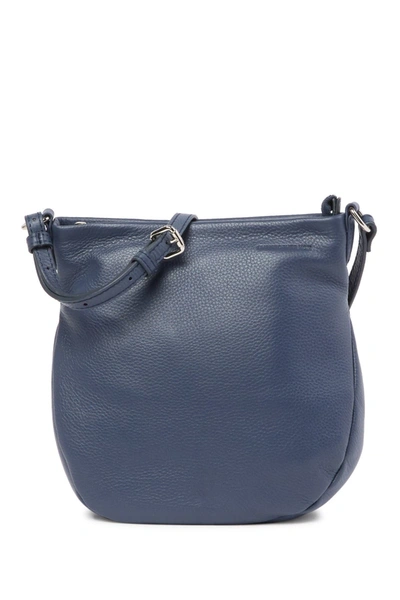 Christopher Kon Celi Small Leather Crossbody Bag In Denim Blue