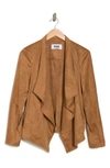 Bb Dakota By Steve Madden Wade Faux Suede Jacket In Whiskey