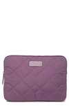 Marc Jacobs Quilted 13" Laptop Case In Deep Purple