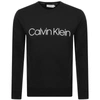 Shop Calvin Klein Logo Crew Neck Sweatshirt Black