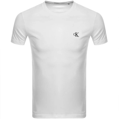 Calvin Klein Jeans Logo T Shirt White