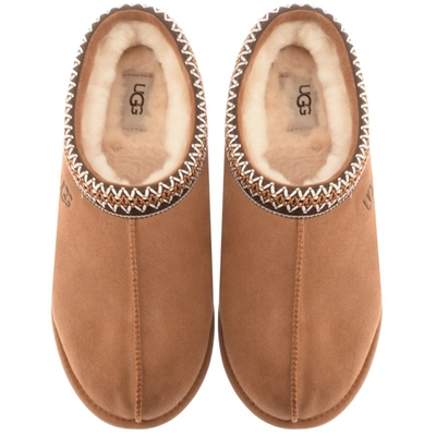 Ugg Scuff Tazman Slippers In Chestnut Suede - Brown