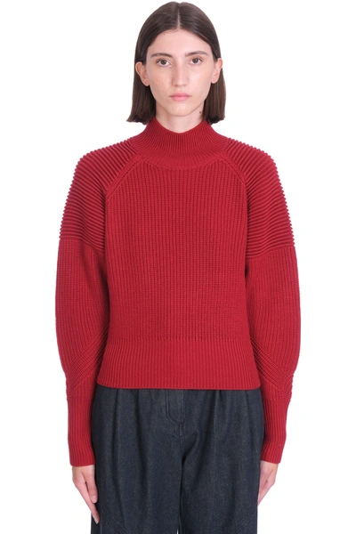 Iro Kimbra Knitwear In Red Wool In Cardinal Red