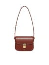 Apc A. P.c. Grace Bag In Leather With Shoulder Strap In Hazelnut