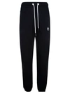 Palm Angels Logo-patch Drawstring Track Pants In Black/white