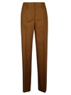 Alberta Ferretti Straight Trousers In Brown